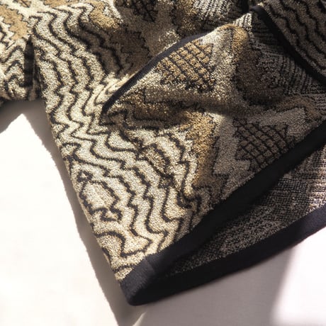 vintage abstract pattern knitted jacket