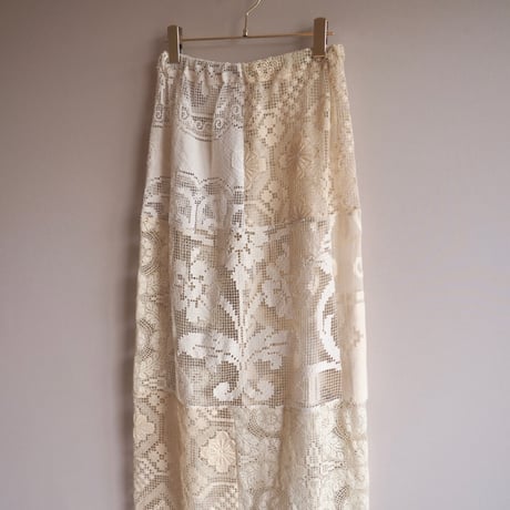 original remake lace patchwork maxi skirt (BE)