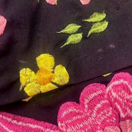 70〜80s "Dion's" floral embroidered jacket