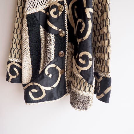 vintage "Sandy Starkman"  jute art jacket