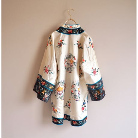 60〜70s chinese floral embroidered jacket