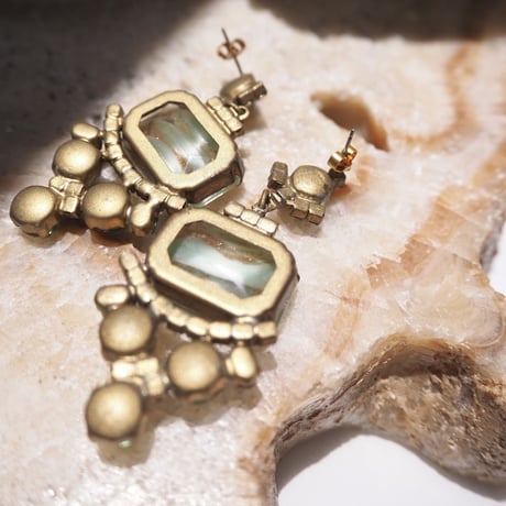 vintage czech rhinestone earrings