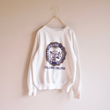 80〜90s college print sweat