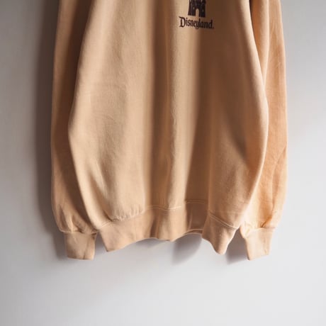70s "Disneyland" flocky print sweatshirt