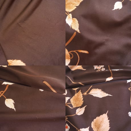 70〜80s "Conrad" floral & leaf house maxi dress