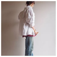 vintage folk lace ruffle blouse