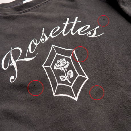 70s "ARTEX" rose print sweat
