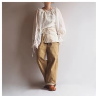 "Philamena" sheer lace blouse