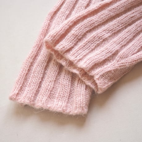 vintage acrylic × Kid mohair turtleneck sweater