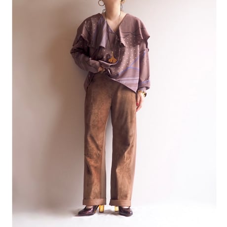 "P.g.Ruggesi" abstract ruffle blouse