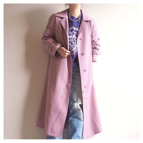 "Misty Harbor" purple balmacaan coat