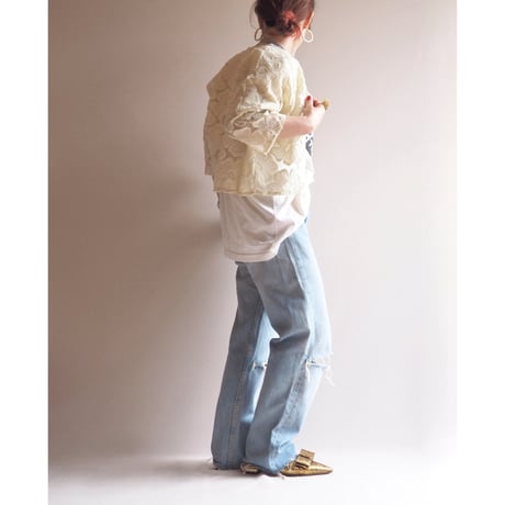 90s made in USA Levi's 501 damage denim pants