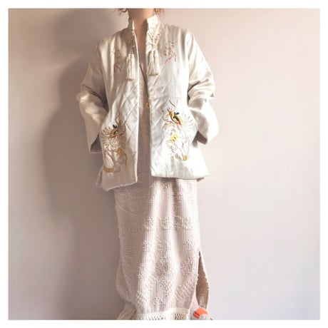 アンティークキルト  刺繍  レトロ　昭和 ♡レッドワークキルト アンティークキルト 刺繍キルト