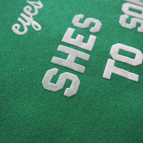 70〜80s "DISCUS Athletic" flocky print sweatshirt