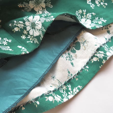 70s floral jacquard maxi skirt