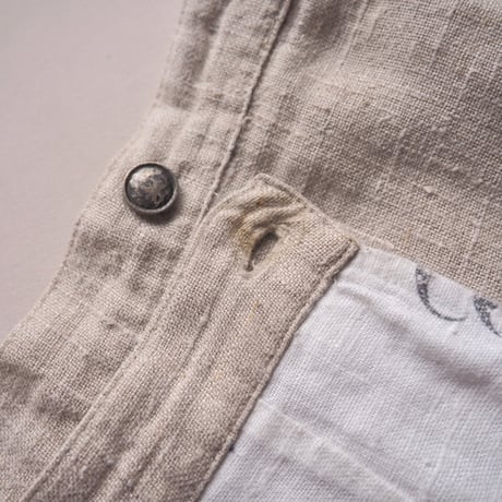 "SIEBENSTEIN" linen design wrap maxi skirt