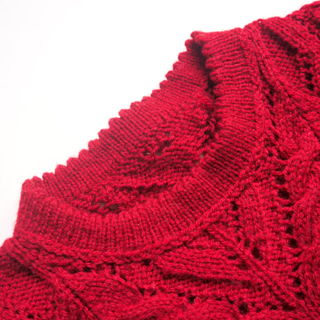 vintage design cable sweater