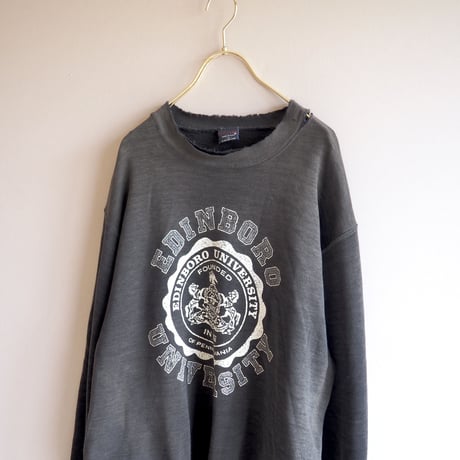 90s damage college print sweat