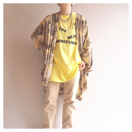 vintage dolman sleeve floral robe