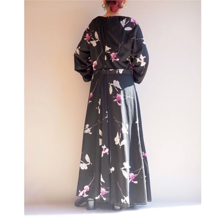 70s orchid L/S maxi dress