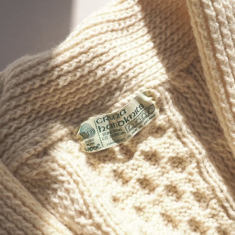 made in Ireland oversized aran knit cardigan