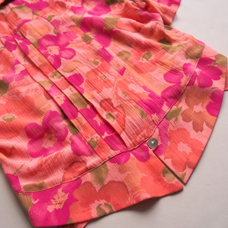 "Karin Stevens" floral blouse & sleeveless maxi dress