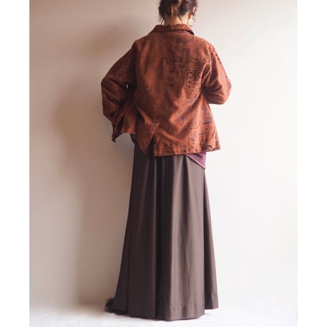 70s "Ship'n Shore" easy flare maxi skirt