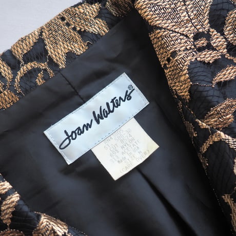 80s "Joan Walters" lace tailored jacket