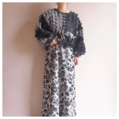 "Jon Lawrence" fuzzy design sweater