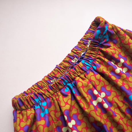 vintage african batik maxi skirt
