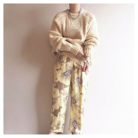 made in Ireland aran knit sweater
