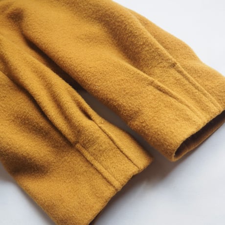 vintage cocoon design wool coat