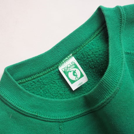 70〜80s "DISCUS Athletic" flocky print sweatshirt