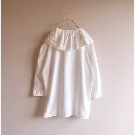 vintage ruffle lace collar blouse