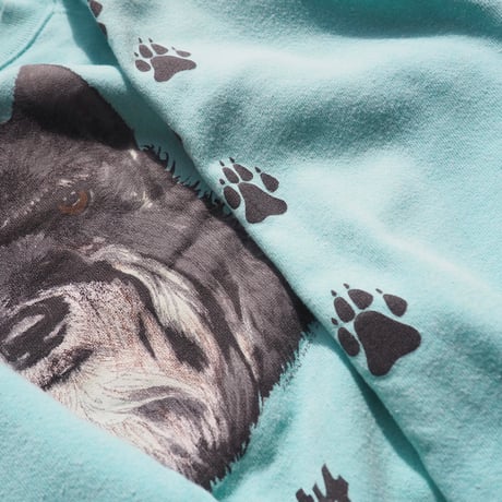 80s "Hanes" dog print sweatshirt