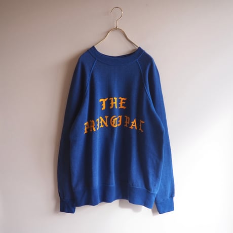 80〜90s "Basset Walker" flocky print sweatshirt