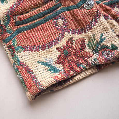 "Classic Western" floral tapestry jacket