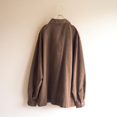 "BLAST STUDIO" faux suede oversized shirts & pants
