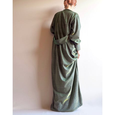vintage iridescent shiny maxi dress