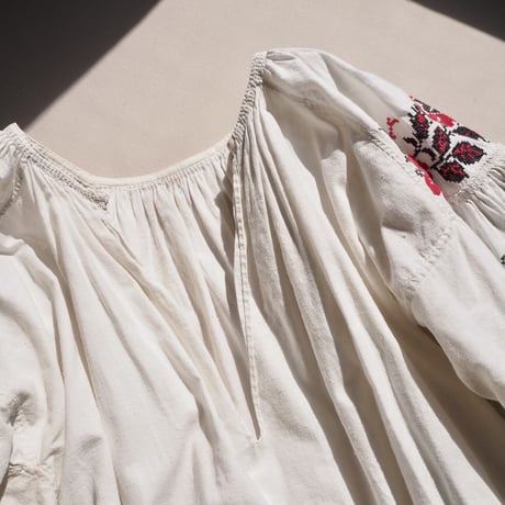 vintage ukrainian embroidered maxi dress