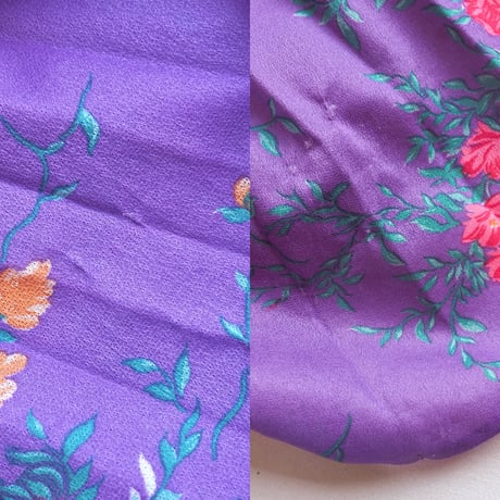 70s floral pleated midi dress