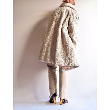 60s "Susan Lynn" faux emboss fur coat