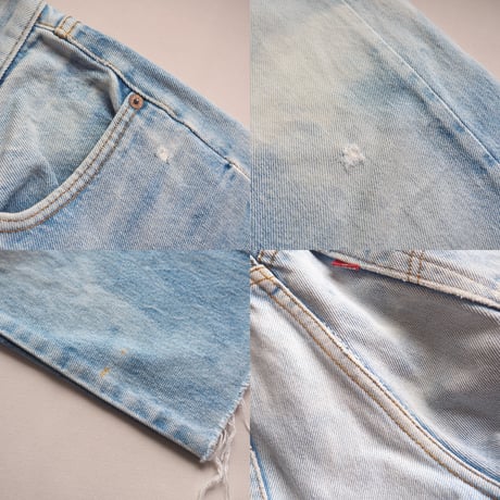 80s made in USA Levi's 501 bleach denim pants