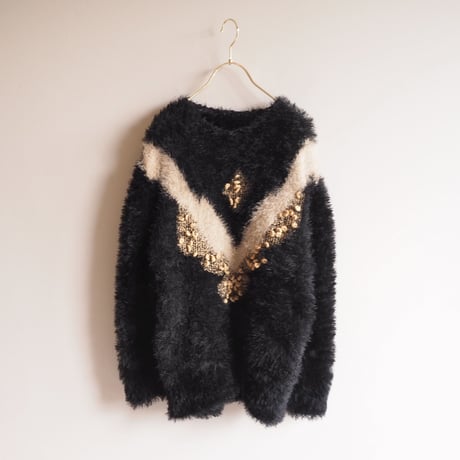 vintage shaggy design sweater