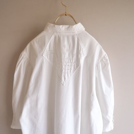 80〜90s folk cotton design blouse