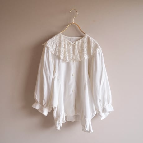 80〜90s lace collar design blouse