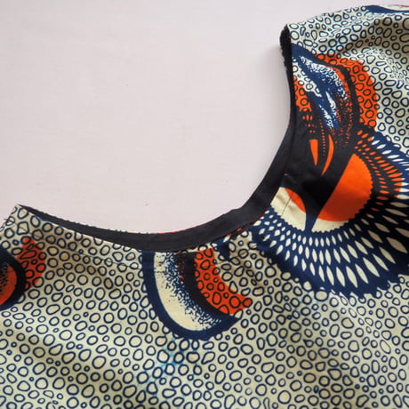 vintage african batik blouse