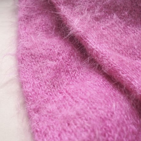 vintage pink mohair design cardigan