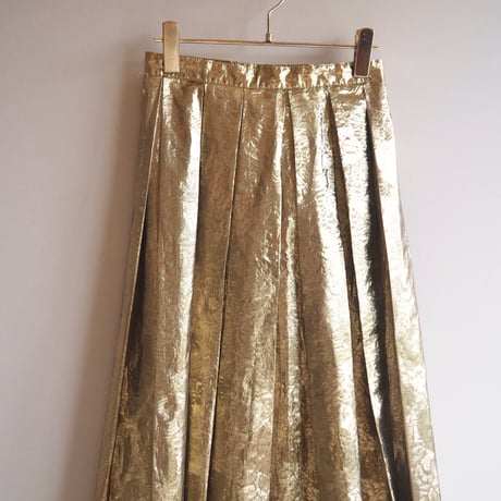 "MODA INTL" gold floral maxi skirt