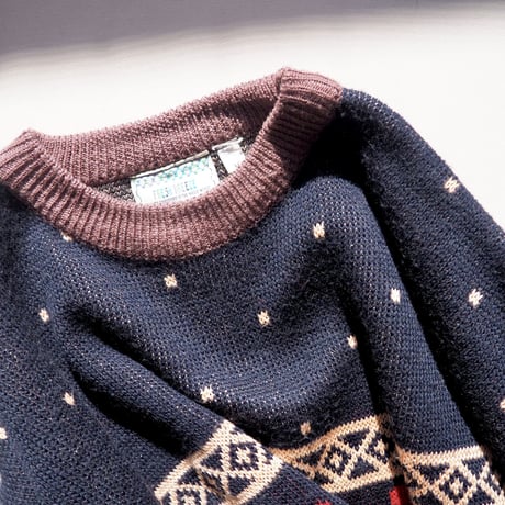 vintage floral pattern sweater